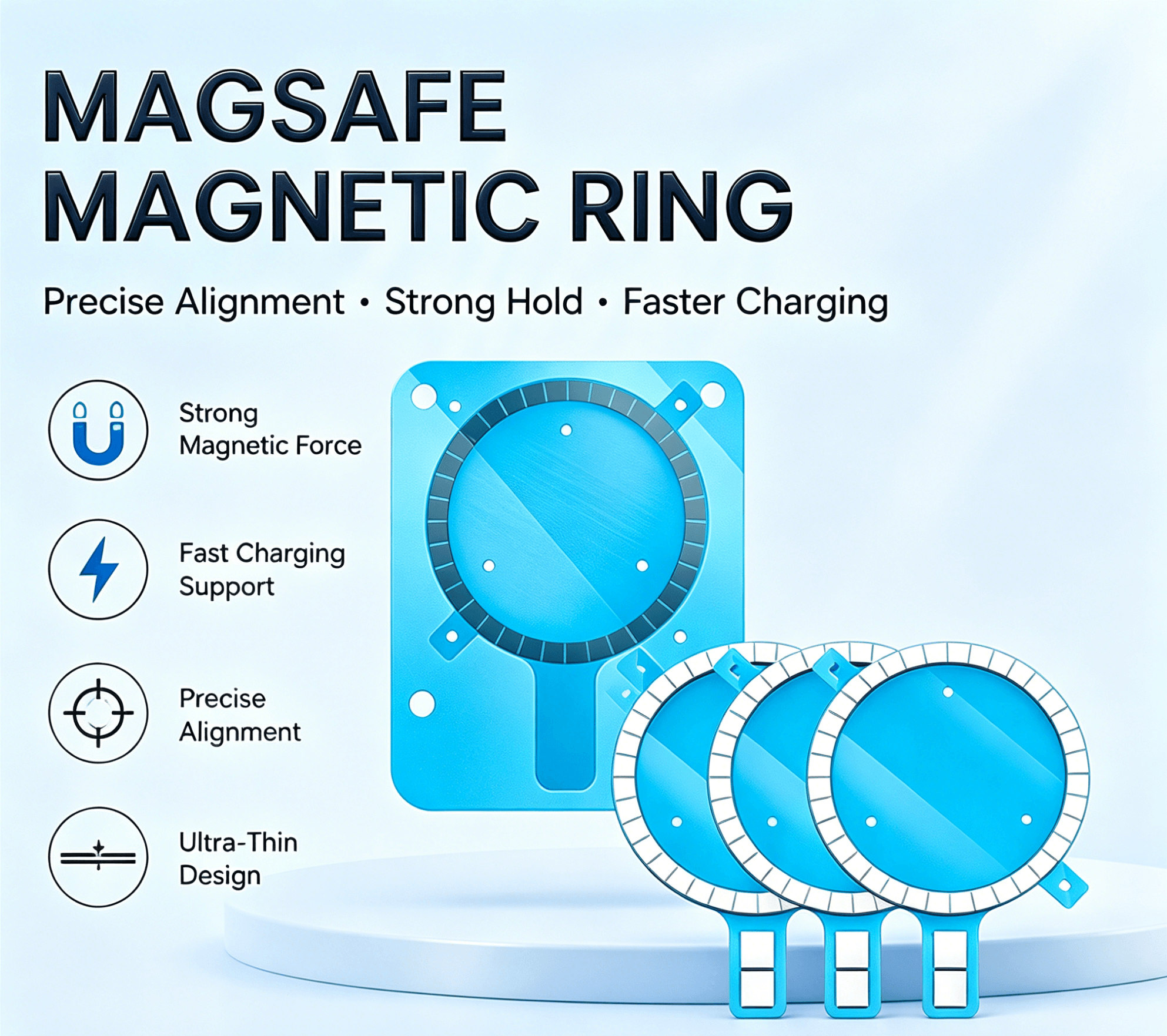 MagSafe Magnetic Ring for Wireless Charging