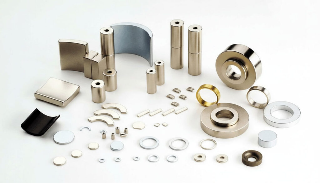 custom neodymium magnets arc segment ring block shapes NdFeB manufacturer