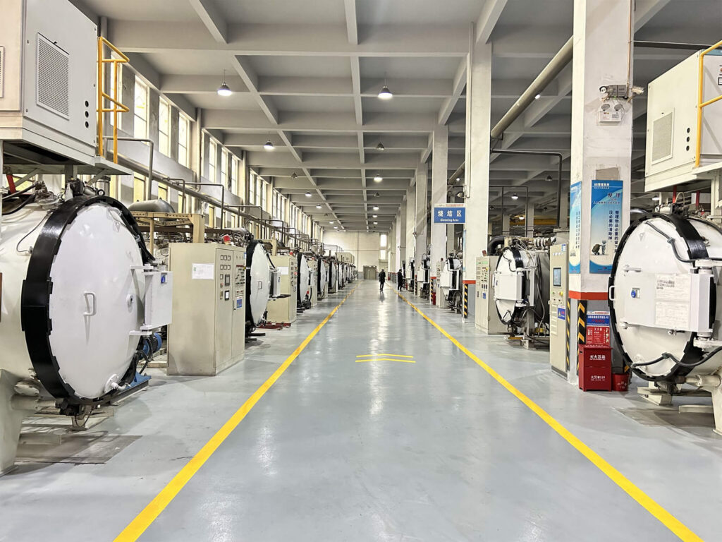 neodymium magnet manufacturer factory sintering production line NdFeB