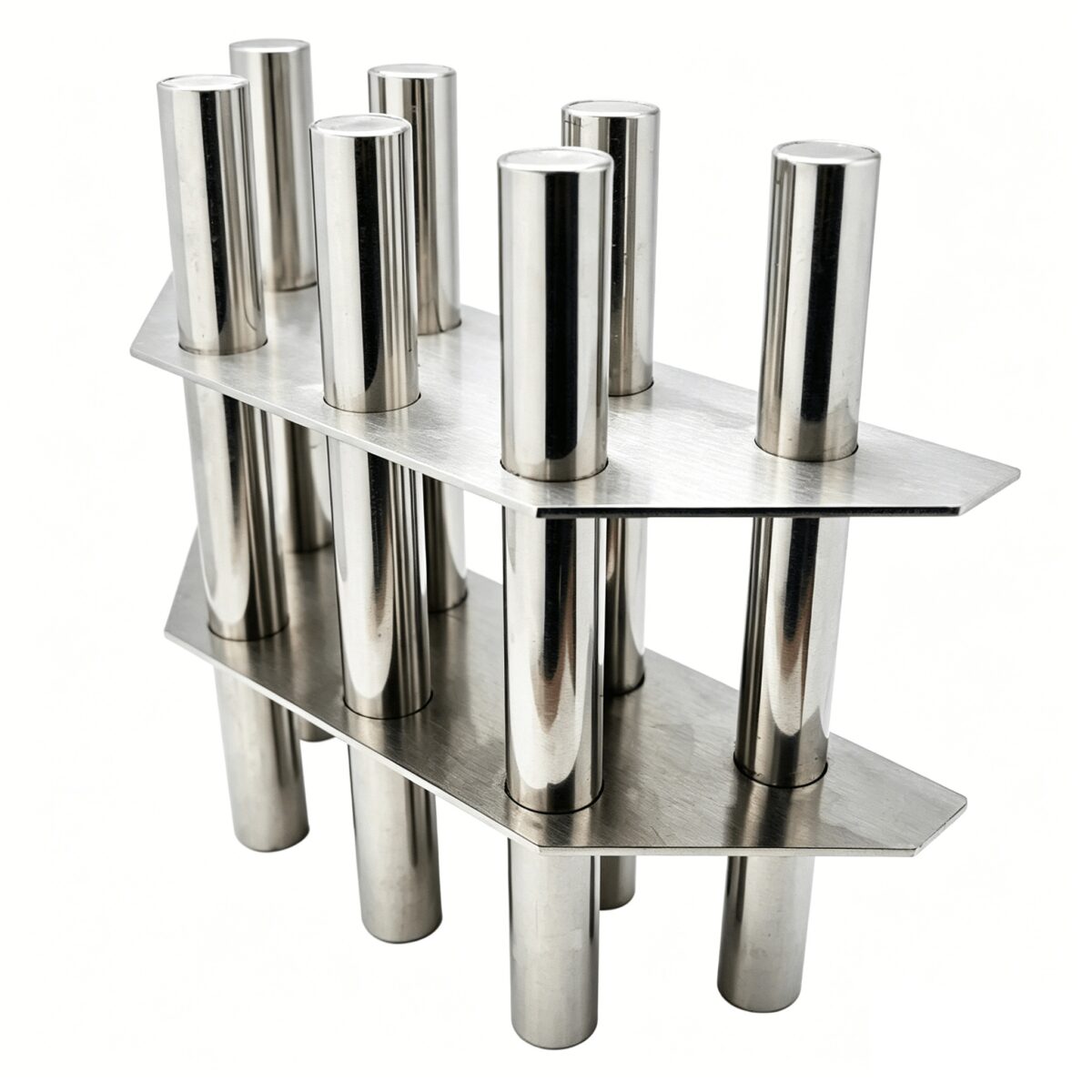 Magnetic grate separator for powder handling equipment