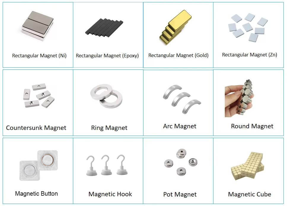 HJ Magnets neodymium magnet manufacturer custom NdFeB sintered disc ring arc segment