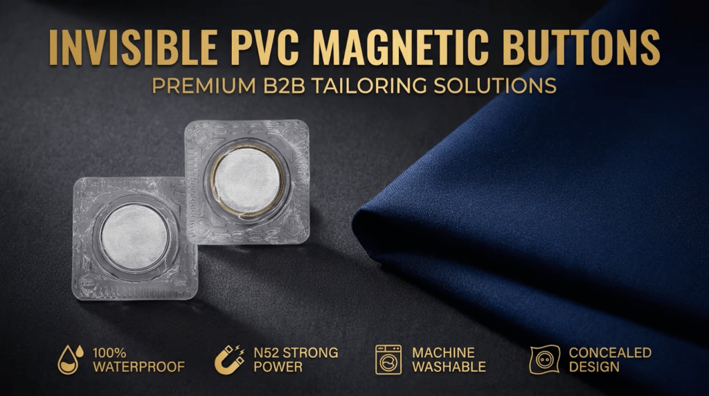 Custom Invisible PVC Magnetic Buttons for clothing manufacturers