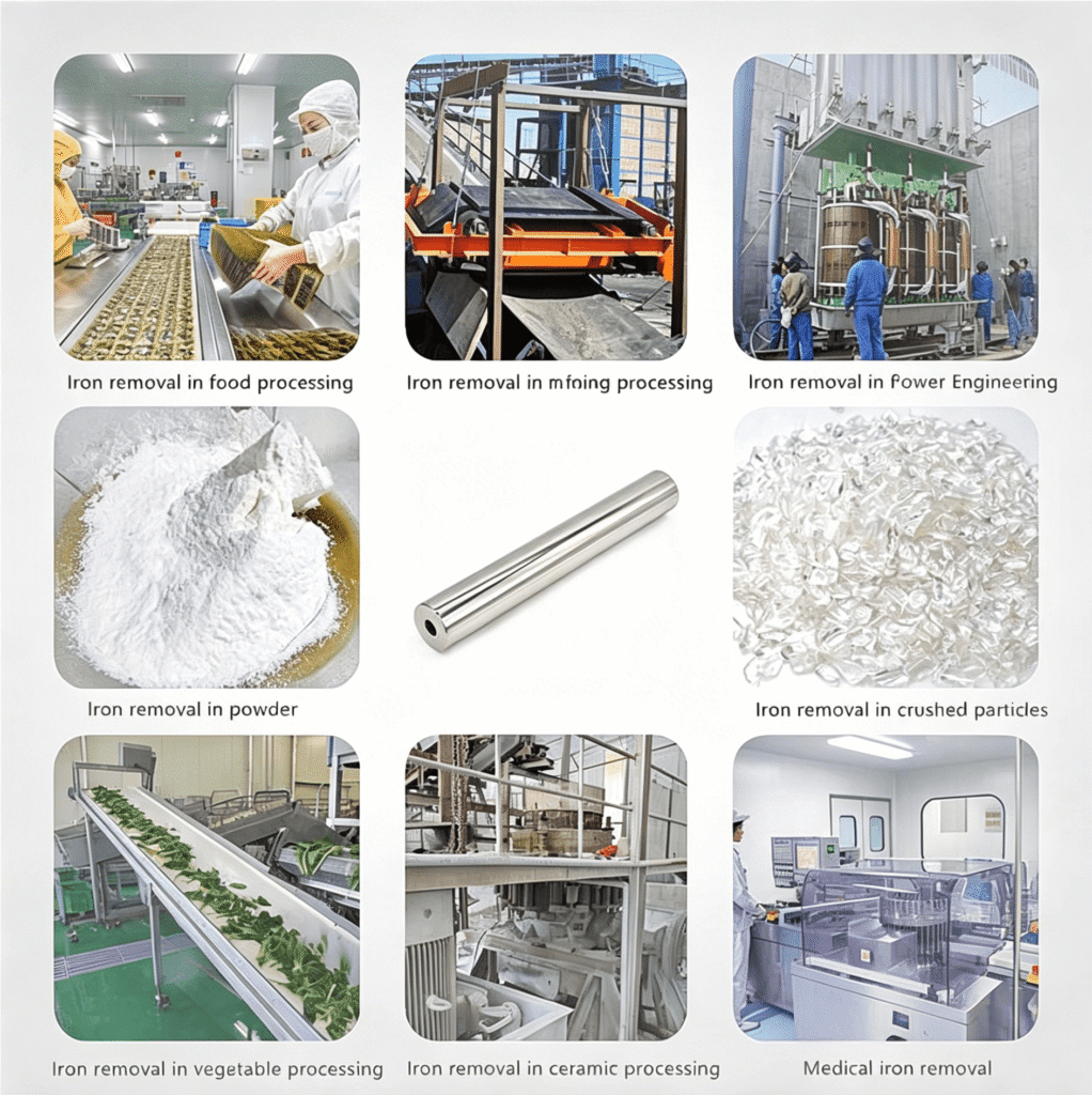food grade magnetic rods to cover every food processing application