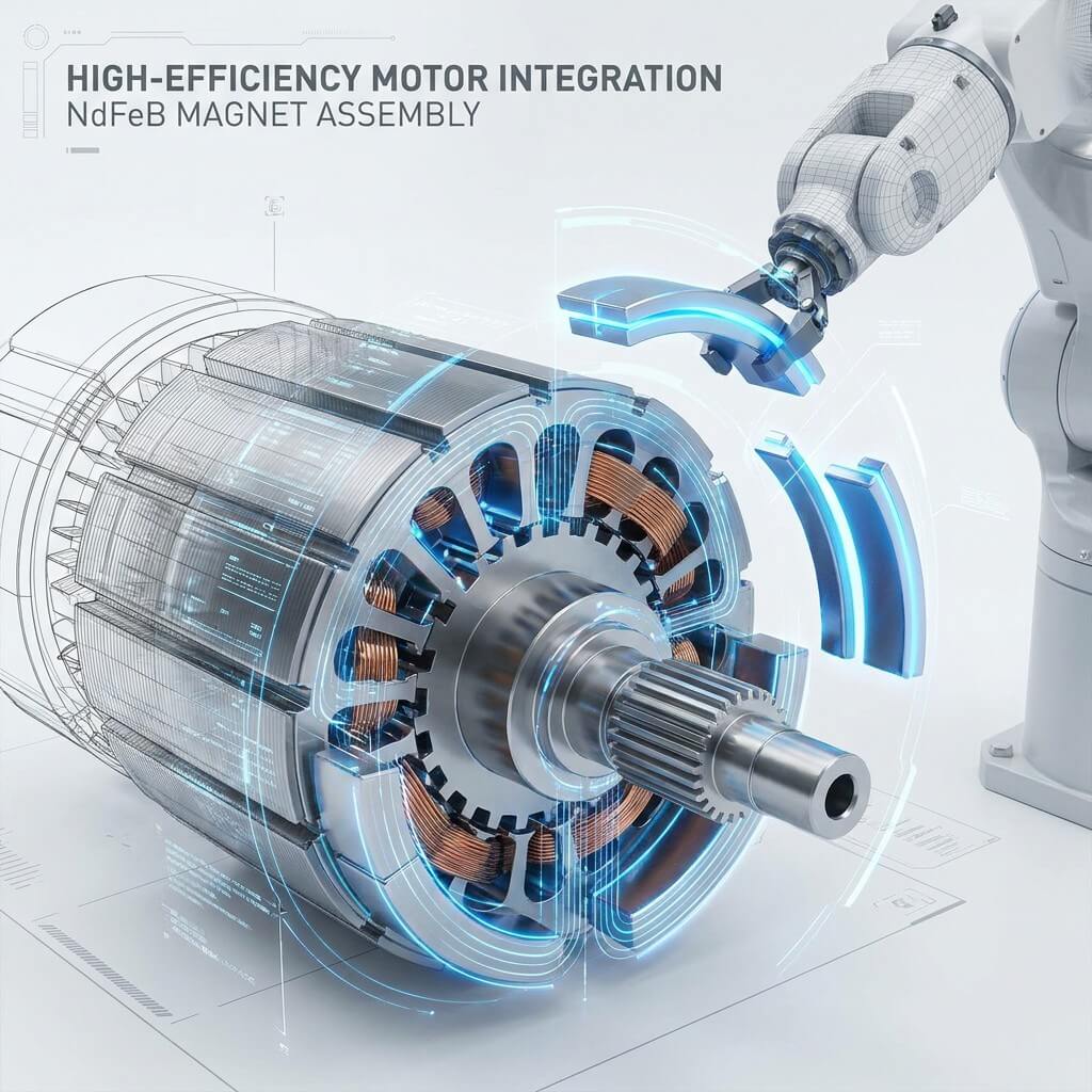 Permanent magnet servo motor for robotics
