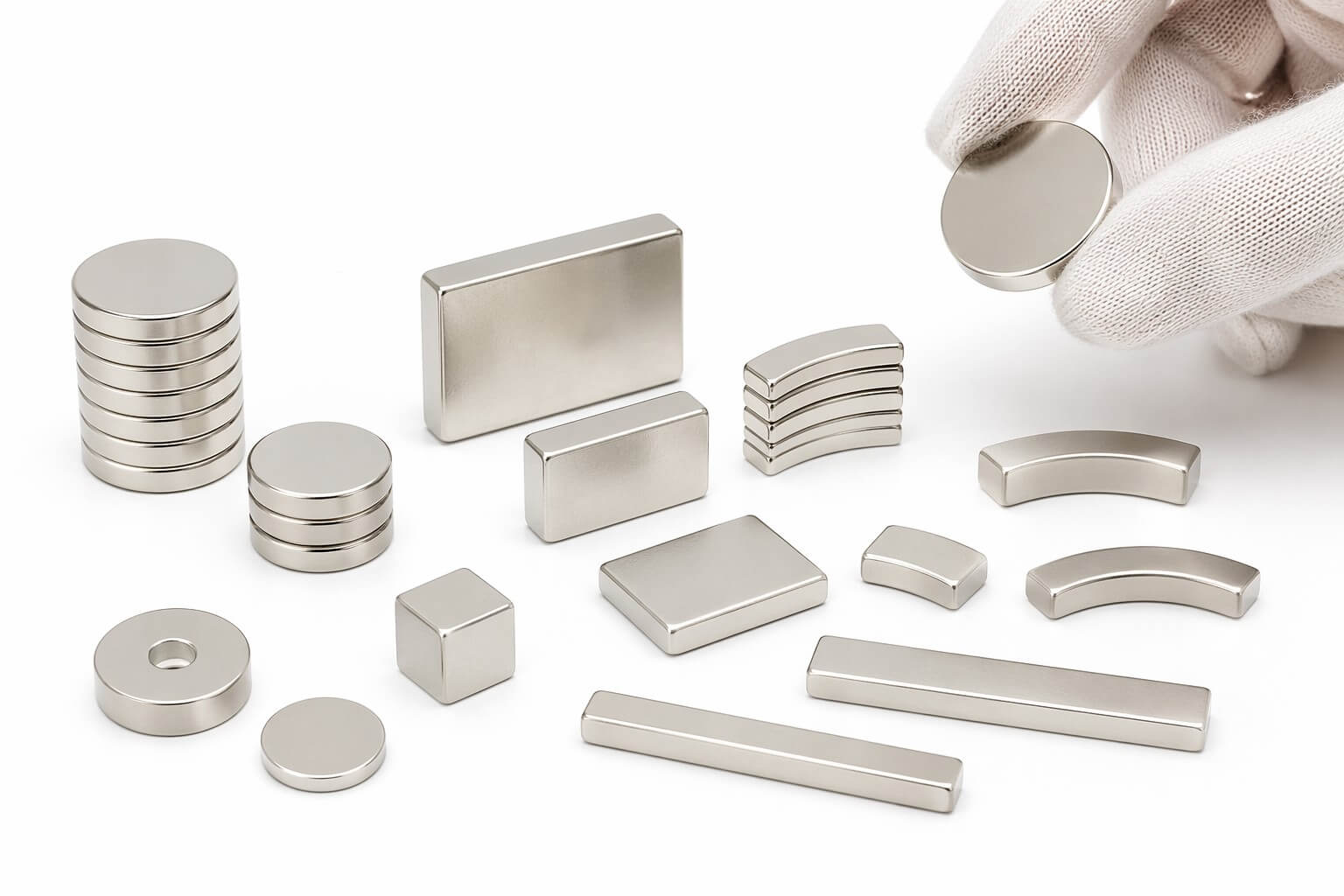 High-grade neodymium disc, block, and arc magnets for bulk orders — HJ Magnets manufacturer
