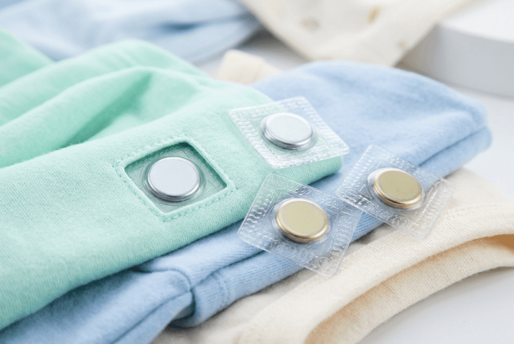 PVC magnetic snap button for garment closure
