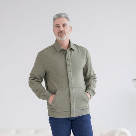 Inclusive fashion adaptive shirt with concealed magnetic fasteners, no medical appearance